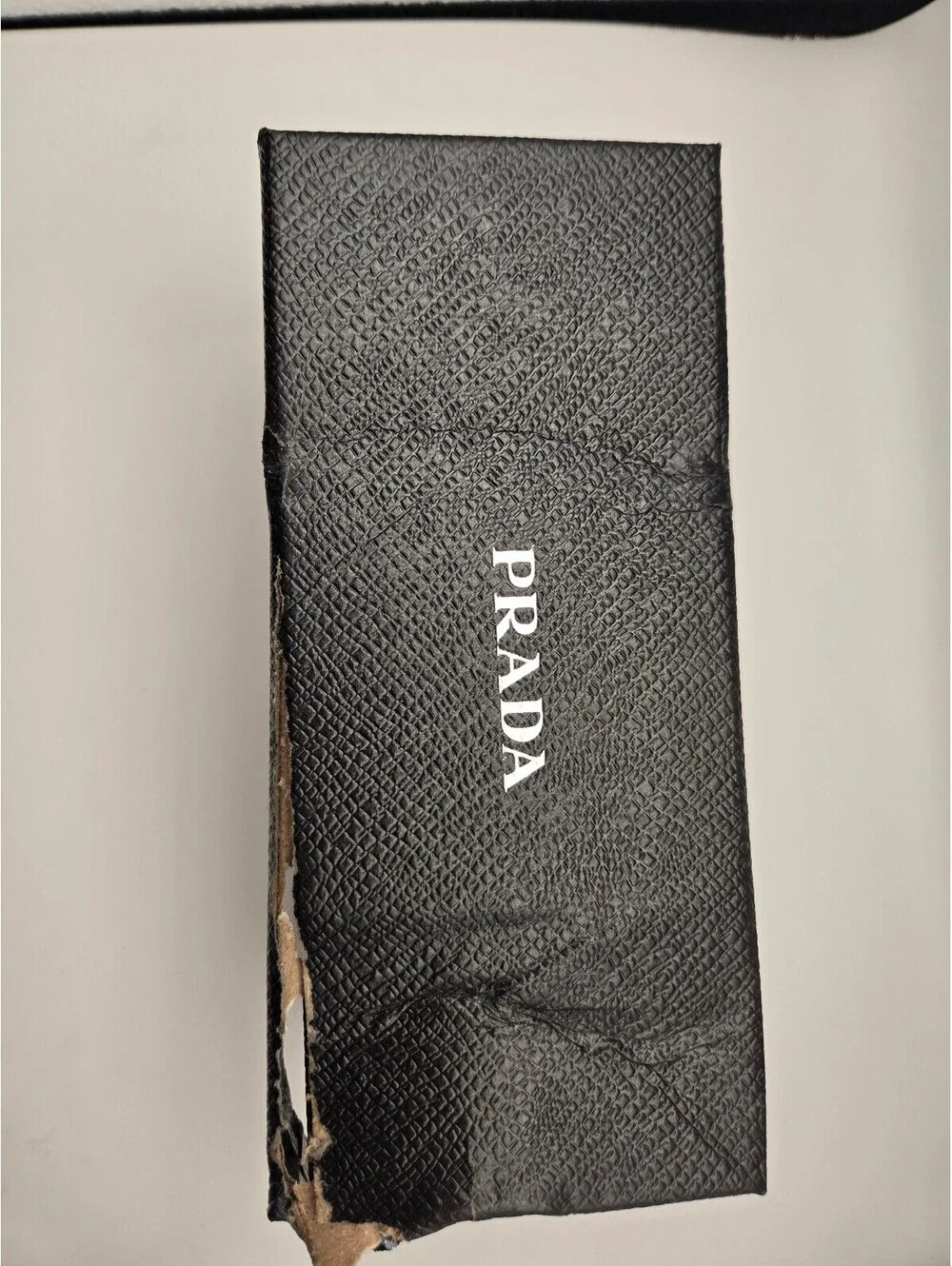 Prada SPR17WS Black Rectangle Sunglasses 49mm – Authentic